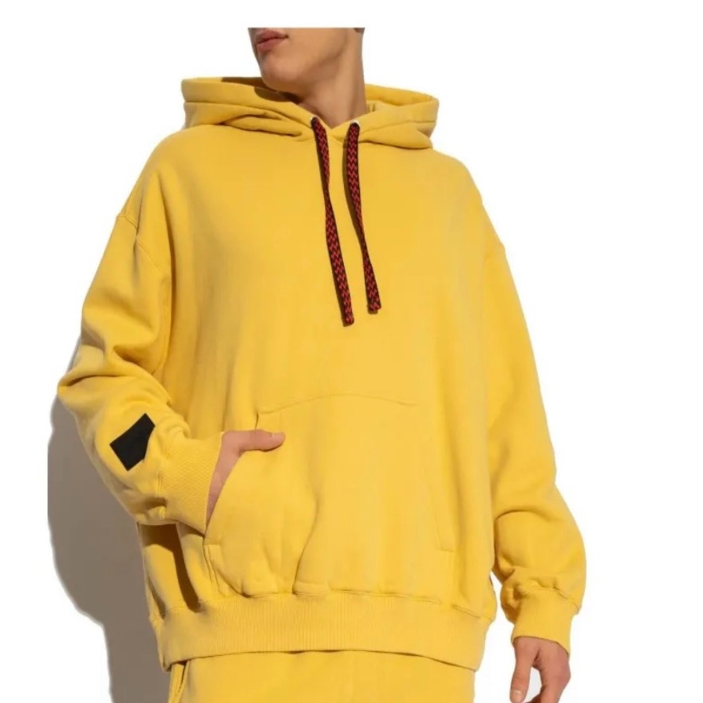 Lanvin X Future Logo Embroidered Drop-shoulder Hoodie